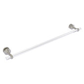  Pacific Beach Collection 30'' Shower Door Towel Bar with Twisted Accents in Satin Nickel, 34'' W x 5-5/16'' D x 2-5/16'' H