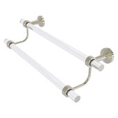  Pacific Beach Collection 18'' Double Towel Bar with Smooth Accent in Polished Nickel, 22'' W x 5-5/16'' D x 7-13/16'' H