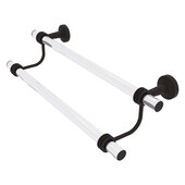  Pacific Beach Collection 18'' Double Towel Bar with Dotted Accents in Oil Rubbed Bronze, 22'' W x 5-5/16'' D x 7-13/16'' H