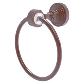  Pacific Grove Collection Towel Ring with Smooth Accent in Antique Copper, 6'' Diameter x 4'' D x 7-3/16'' H