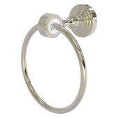 Pacific Grove Collection Towel Ring with Smooth Accent in Polished Nickel, 6'' Diameter x 4'' D x 7-3/16'' H