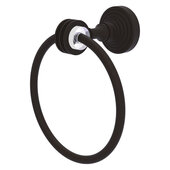  Pacific Grove Collection Towel Ring with Dotted Accents in Oil Rubbed Bronze, 6'' Diameter x 4'' D x 7-3/16'' H