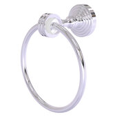  Pacific Grove Collection Towel Ring with Dotted Accents in Polished Chrome, 6'' Diameter x 4'' D x 7-3/16'' H