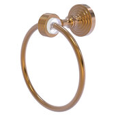  Pacific Grove Collection Towel Ring with Grooved Accents in Brushed Bronze, 6'' Diameter x 4'' D x 7-3/16'' H