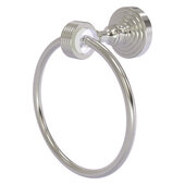  Pacific Grove Collection Towel Ring with Grooved Accents in Satin Nickel, 6'' Diameter x 4'' D x 7-3/16'' H