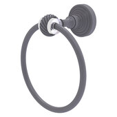  Pacific Grove Collection Towel Ring with Twisted Accents in Oil Rubbed Bronze, 6'' Diameter x 4'' D x 7-3/16'' H