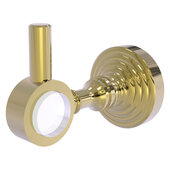  Pacific Grove Collection Robe Hook with Smooth Accent in Unlacquered Brass, 2-1/4'' Diameter x 4'' D x 3-1/8'' H