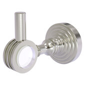  Pacific Grove Collection Robe Hook with Dotted Accents in Satin Nickel, 2-1/4'' Diameter x 4'' D x 3-1/8'' H