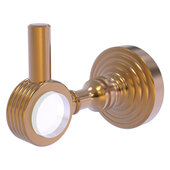  Pacific Grove Collection Robe Hook with Grooved Accents in Brushed Bronze, 2-1/4'' Diameter x 4'' D x 3-1/8'' H