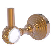  Pacific Grove Collection Robe Hook with Twisted Accents in Brushed Bronze, 2-1/4'' Diameter x 4'' D x 3-1/8'' H