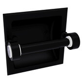  Pacific Grove Collection Recessed Toilet Paper Holder with Smooth Accent in Matte Black, 6-5/16'' W x 6-1/8'' D x 4-3/16'' H