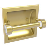  Pacific Grove Collection Recessed Toilet Paper Holder with Smooth Accent in Satin Brass, 6-5/16'' W x 6-1/8'' D x 4-3/16'' H