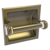 Pacific Grove Collection Recessed Toilet Paper Holder with Twisted Accents in Antique Brass, 6-5/16'' W x 6-1/8'' D x 4-3/16'' H