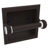  Pacific Grove Collection Recessed Toilet Paper Holder with Twisted Accents in Oil Rubbed Bronze, 6-5/16'' W x 6-1/8'' D x 4-3/16'' H