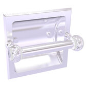  Pacific Grove Collection Recessed Toilet Paper Holder with Twisted Accents in Satin Chrome, 6-5/16'' W x 6-1/8'' D x 4-3/16'' H
