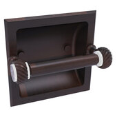  Pacific Grove Collection Recessed Toilet Paper Holder with Twisted Accents in Venetian Bronze, 6-5/16'' W x 6-1/8'' D x 4-3/16'' H