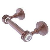  Pacific Grove Collection Two Post Toilet Paper Holder with Dotted Accents in Antique Copper, 7-11/16'' W x 2-3/16'' D x 4'' H