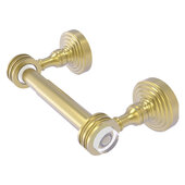  Pacific Grove Collection Two Post Toilet Paper Holder with Dotted Accents in Satin Brass, 7-11/16'' W x 2-3/16'' D x 4'' H