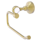  Pacific Grove Collection European Style Toilet Tissue Holder with Twisted Accents in Satin Brass, 7-11/16'' W x 5-5/8'' D x 4'' H