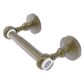  Pacific Grove Collection Two Post Toilet Paper Holder with Twisted Accents in Antique Brass, 7-11/16'' W x 2-3/16'' D x 4'' H