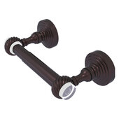  Pacific Grove Collection Two Post Toilet Paper Holder with Twisted Accents in Antique Bronze, 7-11/16'' W x 2-3/16'' D x 4'' H