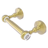  Pacific Grove Collection Two Post Toilet Paper Holder with Twisted Accents in Satin Brass, 7-11/16'' W x 2-3/16'' D x 4'' H