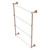  Pacific Grove Collection 4-Tier 24'' Ladder Towel Bar with Smooth Accent in Brushed Bronze, 26-3/16'' W x 4-11/16'' D x 35'' H
