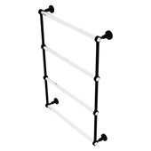  Pacific Grove Collection 4-Tier 24'' Ladder Towel Bar with Dotted Accents in Matte Black, 26-3/16'' W x 4-11/16'' D x 35'' H