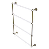  Pacific Grove Collection 4-Tier 30'' Ladder Towel Bar with Dotted Accents in Antique Brass, 32-3/16'' W x 4-11/16'' D x 35'' H