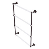  Pacific Grove Collection 4-Tier 24'' Ladder Towel Bar with Grooved Accents in Antique Bronze, 26-3/16'' W x 4-11/16'' D x 35'' H