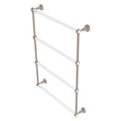 Pacific Grove Collection 4-Tier 24'' Ladder Towel Bar with Grooved Accents in Antique Pewter, 26-3/16'' W x 4-11/16'' D x 35'' H