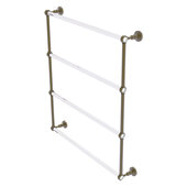  Pacific Grove Collection 4-Tier 30'' Ladder Towel Bar with Grooved Accents in Antique Brass, 32-3/16'' W x 4-11/16'' D x 35'' H