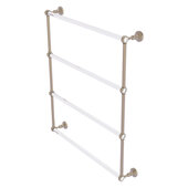  Pacific Grove Collection 4-Tier 30'' Ladder Towel Bar with Grooved Accents in Antique Pewter, 32-3/16'' W x 4-11/16'' D x 35'' H