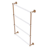  Pacific Grove Collection 4-Tier 24'' Ladder Towel Bar with Twisted Accents in Brushed Bronze, 26-3/16'' W x 4-11/16'' D x 35'' H