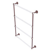  Pacific Grove Collection 4-Tier 24'' Ladder Towel Bar with Twisted Accents in Antique Copper, 26-3/16'' W x 4-11/16'' D x 35'' H