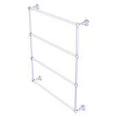  Pacific Grove Collection 4-Tier 30'' Ladder Towel Bar with Twisted Accents in Satin Chrome, 32-3/16'' W x 4-11/16'' D x 35'' H