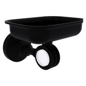  Pacific Grove Collection Wall Mounted Soap Dish Holder with Dotted Accents in Matte Black, 4-3/8'' W x 3-5/16'' D x 5'' H
