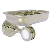 Pacific Grove Collection Wall Mounted Soap Dish Holder with Dotted Accents in Polished Nickel, 4-3/8'' W x 3-5/16'' D x 5'' H