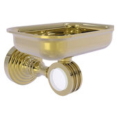  Pacific Grove Collection Wall Mounted Soap Dish Holder with Dotted Accents in Unlacquered Brass, 4-3/8'' W x 3-5/16'' D x 5'' H