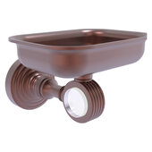 Pacific Grove Collection Wall Mounted Soap Dish Holder with Grooved Accents in Antique Copper, 4-3/8'' W x 3-5/16'' D x 5'' H