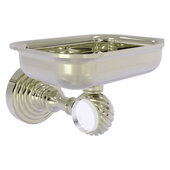  Pacific Grove Collection Wall Mounted Soap Dish Holder with Twisted Accents in Polished Nickel, 4-3/8'' W x 3-5/16'' D x 5'' H