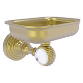  Pacific Grove Collection Wall Mounted Soap Dish Holder with Twisted Accents in Satin Brass, 4-3/8'' W x 3-5/16'' D x 5'' H