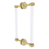  Pacific Grove Collection 12'' Back to Back Shower Door Pull with Dotted Accents in Satin Brass, 8-11/16'' W x 2-3/16'' D x 13'' H