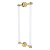  Pacific Grove Collection 18'' Back to Back Shower Door Pull with Dotted Accents in Satin Brass, 8-11/16'' W x 2-3/16'' D x 19'' H