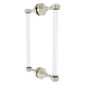  Pacific Grove Collection 12'' Back to Back Shower Door Pull with Grooved Accents in Polished Nickel, 8-11/16'' W x 2-3/16'' D x 13'' H