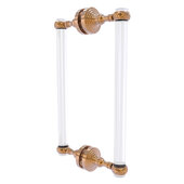  Pacific Grove Collection 12'' Back to Back Shower Door Pull with Twisted Accents in Brushed Bronze, 8-11/16'' W x 2-3/16'' D x 13'' H