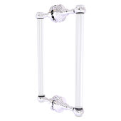  Pacific Grove Collection 12'' Back to Back Shower Door Pull with Twisted Accents in Polished Chrome, 8-11/16'' W x 2-3/16'' D x 13'' H