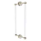  Pacific Grove Collection 18'' Back to Back Shower Door Pull with Twisted Accents in Polished Nickel, 8-11/16'' W x 2-3/16'' D x 19'' H