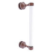  Pacific Grove Collection 12'' Single Side Shower Door Pull with Smooth Accent in Antique Copper, 5-3/16'' W x 2-3/16'' D x 13'' H