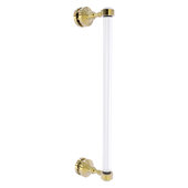  Pacific Grove Collection 18'' Single Side Shower Door Pull with Smooth Accent in Unlacquered Brass, 5-3/16'' W x 2-3/16'' D x 19'' H
